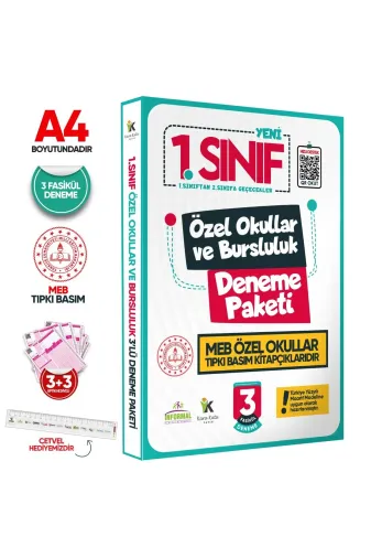 Karakutu Yayınları 1sınıfBurslulukDNMtıpkı 1.sınıf Özel Okullar Ve Bursluluk Hazırlık Meb Tıpkı Basım Deneme 3Lü Fasikül Seti