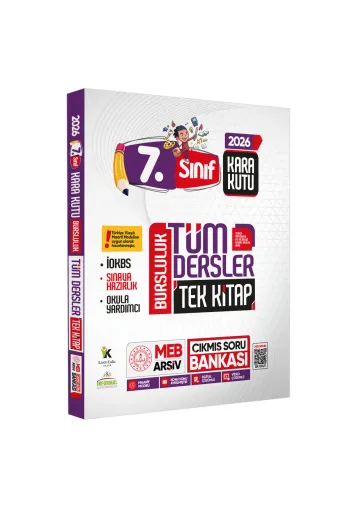 Karakutu Yayınları 7SınıfTekKitap4050 2026 7.sınıf İokbs Bursluluk Tüm Dersler Çıkmış Soru Bankası Tek Kitap Yeni Sistem Tamamı Çözümlü