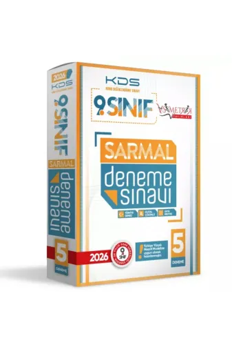 Karakutu Yayınları 9SINIFDNM4046 2026 9.sınıf Yeni Sistem Kds Sarmal Deneme Paketi 5Li Türkiye Geneli D.çözümlü Asimetrik Yayınları