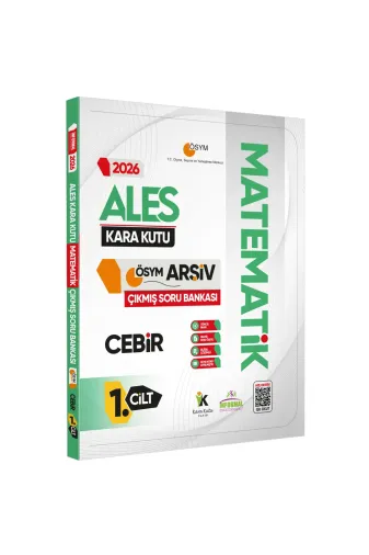 Karakutu Yayınları ALESMAT1C4050 2026 Ales Matematik Kara Kutusu 1.cilt Cebir Ösym Çıkmış Soru Bankası Konu Özetli Dijital Çözümlü