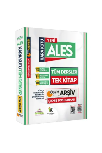 Karakutu Yayınları ALESTumDersTek4048Y 2025 Alesin Kara Kutusu Tüm Dersler Tek Kitap Dijital Çözümlü Sorubankası