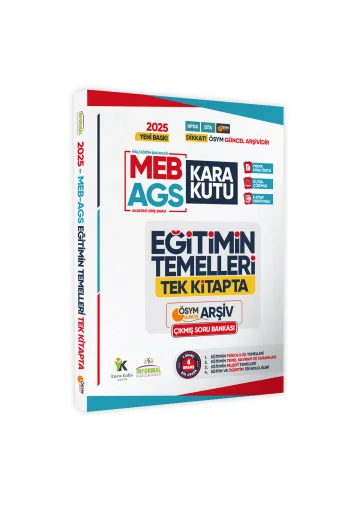 Karakutu Yayınları EGITIMkaraTEKktp4050 2025 Eğitim Bilimlerinin Kara Kutusu Tüm Dersler Tek Kitap Çıkmış Soru Bankası Dijital Çözüm