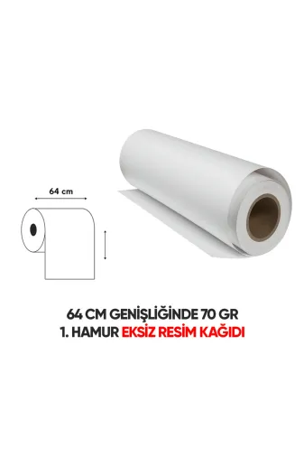 Karakutu Yayınları EKSIZruloresim-1 Garantili Eksiz Resim Kağıdı 70 Gr 64 Cm 10-12 Metre Uzunluğunda Tek Rulo Paket