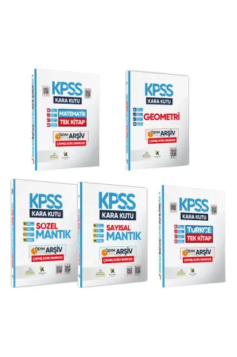 Karakutu Yayınları KPSSGYTEKLISET4046 Kpssnin Kara Kutusu Genel Yetenek Tek Ekonomik Set Paket Konu Özetli Soru Bankası