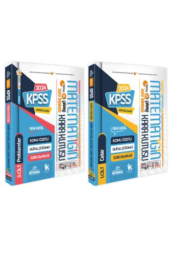 Karakutu Yayınları KPSSMAT2liSET4048 Kpss Matematiğin Kara Kutusu 1.ve 2.cilt Konu Özetli D.çözümlü Ösym Soru Bankası Set Paket