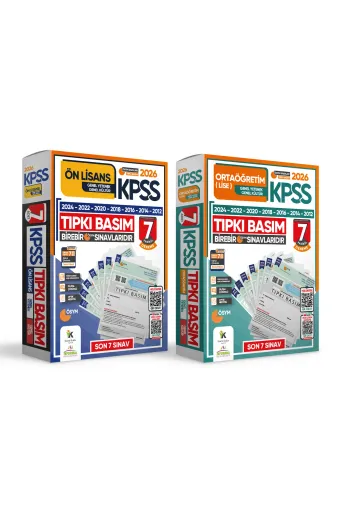 Karakutu Yayınları KPSSONLSNSLISETIPK4048 2026 Kpss Önlisans-Ortaöğretim/lise Ösym Tıpkı Basım 14Lü (7 7) Deneme Seti Tg Dijital Çözümlü