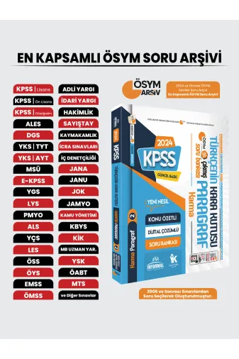 Karakutu Yayınları KPSSPRGRF2krm4048 Kpss Türkçenin Kara Kutusu Karma Paragraf 2 Konu Özetli Dijital Çözümlü Çıkmış Soru Bankası