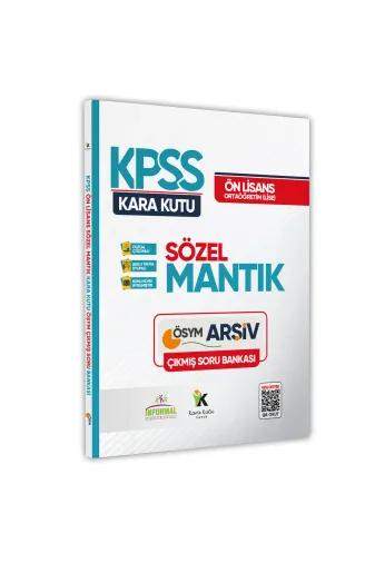 Karakutu Yayınları KPSSsozelMANTIK4046 Kpss Önlisans/ortaöğretim Sözel Mantık Kara Kutu Konu Özetli Dijital Çözümlü Soru Bankası