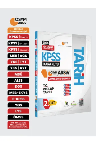Karakutu Yayınları KPSSTAR3lüMANSET4642 2026 Kpss Önlisans/ortaöğretim Tarihin Kara Kutusu 2.cilt Ösym Çıkmış Soru Bankası Konu Özetli Çözüm