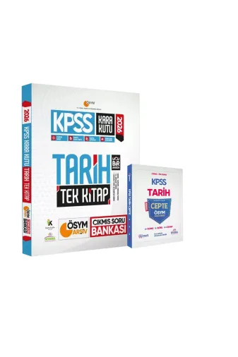 Karakutu Yayınları KPSSTARtekCEPte2LiSET4046 2026 Kpss Tarihin Kara Kutusu Ve Tarih Cepte Konu-Soru-Cevap Konu Özetli Dijital Çözümlü 2Li Set