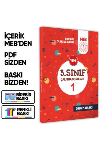 Karakutu Yayınları Meb3sınıfCalismaSoruları1 2026 Meb İlkokul 3.sınıf Çalışma Soruları 1 Tüm Dersler Kazanım Pekiştirme Kitabı Baski Ücreti
