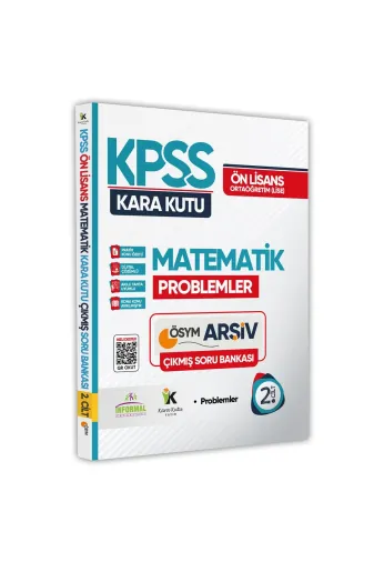 Karakutu Yayınları MEBAGSManGENKÜL10x3lüSET Kpss Önlisans-Ortaöğretim Matematik Kara Kutu 2.cilt Ösym Çıkmış Soru Bankası Dijital Çözümlü