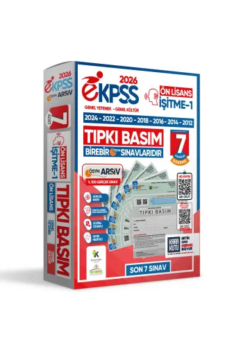 Karakutu Yayınları TYTANLAM4048 2026 Ekpss Ortaöğretim İşitme-1 Ösym Çıkmış Soru Tıpkı Basım Soru Kitapçıkları 7Li Tg Deneme Paketi