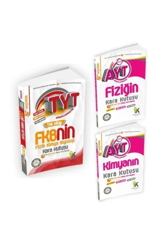 Karakutu Yayınları TYTAYTFENEKOSET4044 Tyt Ayt (Fkb) Fen Bilimlerinin Kara Kutusu Eko Set Konu Özetli Dijital Çözümlü Soru Bankası