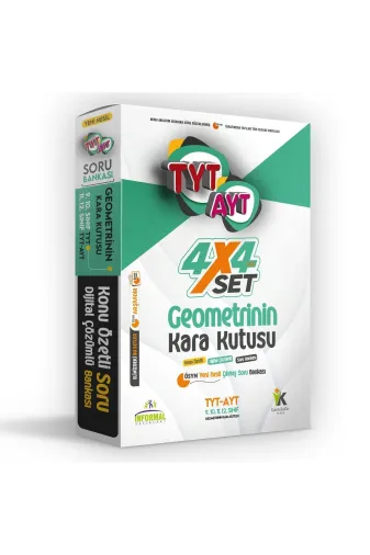 Karakutu Yayınları TYTAYTGEO4LUSET4046 Yks Tyt-Ayt Geometrinin Kara Kutusu Konu Özetli D. Çözümlü Ösym Çıkmış Soru Fasikül Paket Set