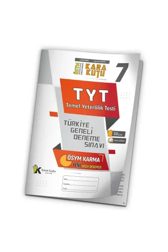 Karakutu Yayınları TYTkarmaÖSYMdnm7 2026 Tyt Ösym Arşivi Karma Kara Kutu Çıkmış Soru Türkiye Geneli D. Çözümlü Deneme 10/7.kitapçık