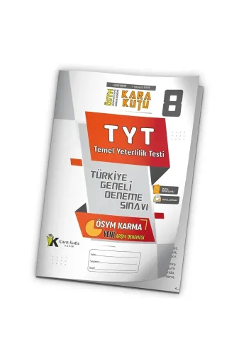 Karakutu Yayınları TYTkarmaÖSYMdnm8 2026 Tyt Ösym Arşivi Karma Kara Kutu Çıkmış Soru Türkiye Geneli D. Çözümlü Deneme 10/8.kitapçık