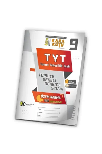 Karakutu Yayınları TYTkarmaÖSYMdnm9 2026 Tyt Ösym Arşivi Karma Kara Kutu Çıkmış Soru Türkiye Geneli D. Çözümlü Deneme 10/9.kitapçık