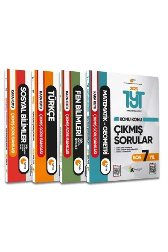 Karakutu Yayınları TYTMATtekAYTMat4642 2025 Yks-Tyt Ösym Tüm Dersler Kara Kutu Çıkmış Modül Soru Bankası Seti Konu Konu Son 7 Yıl Çözümlü