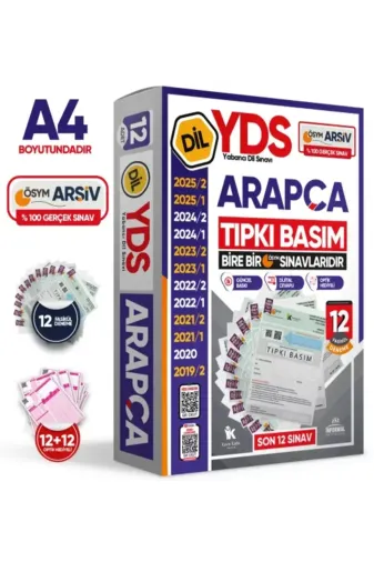 Karakutu Yayınları YDSTıpkıARAPÇA12li 2026 Yds Arapça Ösym Tıpkı Basım Çıkmış Soru Deneme Paketi 12Li Fasikül Seti
