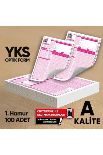 Karakutu Yayınları YKSMSÜ80GRoptik100FRM4052 Yks-Msü Deneme Sınavları İçin 100 Adet Optik Form