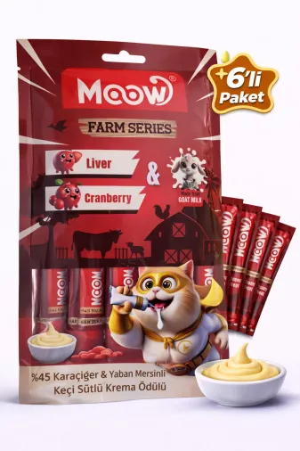 karamelpet 13441-6 Ciğerli Kızılcıklı Keçi Sütlü Kedi Krema Ödülü 6X12G