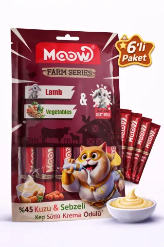 karamelpet 13441-7 Kuzu Etli, Sebzeli Ve Keçi Sütlü Kedi Krema Ödülü (6X12 Gr)