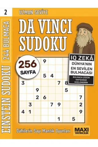 Karatay Yayınları SDKT-9786256138858 Da Vinci Uzman Sudoku 2