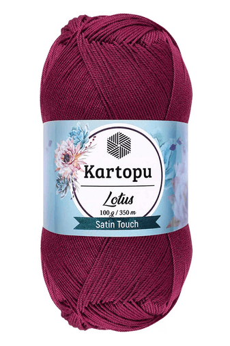Kartopu RT-6BUUXZ97S8 1 Adet Lotus Bikini Büstiyer Bluz Örgü İpi  K747 Mürdüm