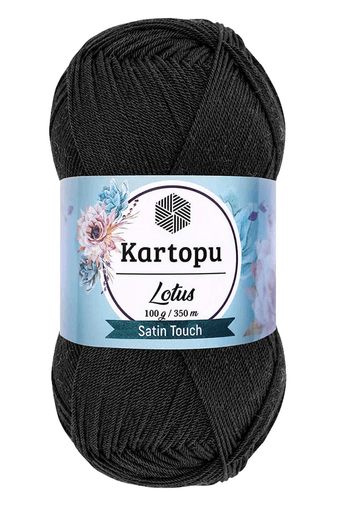 Kartopu RT-DKAJLG95FX 1 Adet Lotus Bikini Büstiyer Bluz Örgü İpi  K940 Siyah
