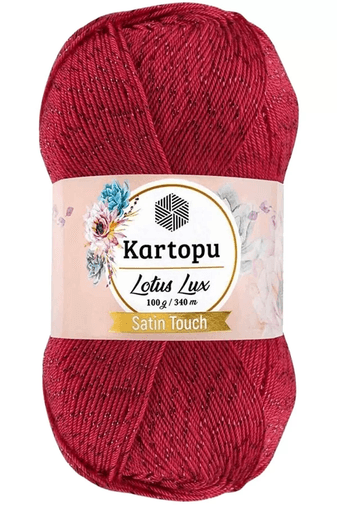 Kartopu RT-X3K3GAKYSD 1 Adet Lotus Lux Bikini Büstiyer Bluz Simli Örgü İpi K141 Fuşya