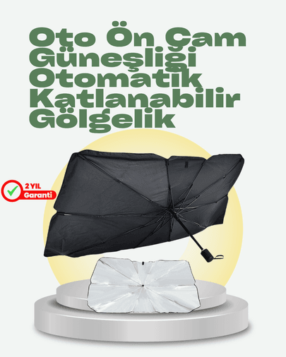 Katlanabilir Oto Güneşlik – Pratik, Dayanıklı, UV Koruyucu Tasarım