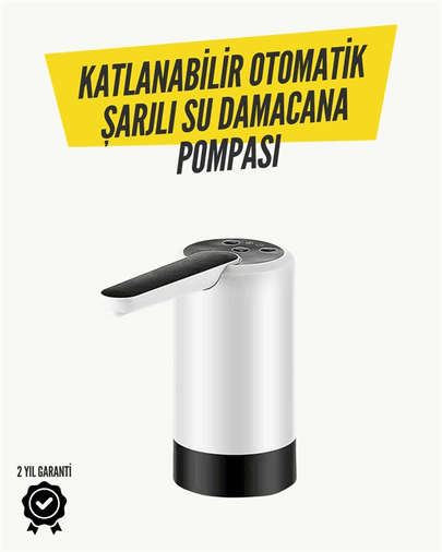 Katlanabilir Şarjlı Daana Su Pompası Pratik Kullanım