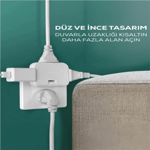KATLANIR PRİZ 3 GÖZLÜ