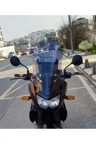 Kawasaki KLE 500 Ön Cam 2005-2008 Model 58cm Füme Renkli 4mm UZUN