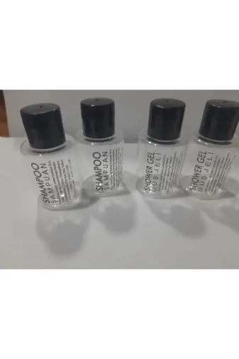 Kayapet OKYANUSBUKLET4 100 Tane Mini Şampuan 100 Adet Duş Jeli Boş Ambalaj Şişesi , 30 Ml Toplamda 200 Adet