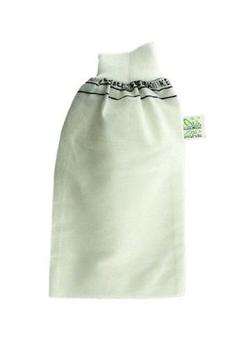 Kelebek Kese RT-RYL-ARKSKLBY1 Beyaz Banyo Hamam Kesesi Lastikli 25X17 Cm