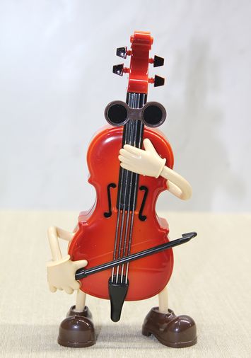Keman Müzik Kutusu Eğlenceli Tasarım