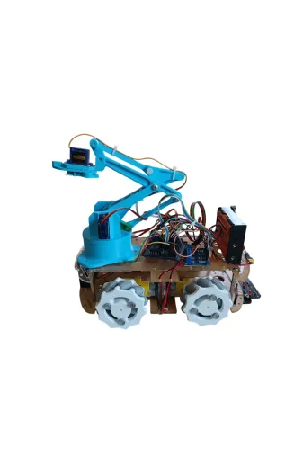 KENAR KNR269 Arduino Robot Kollu Mecanum Araba Seti - Demonte