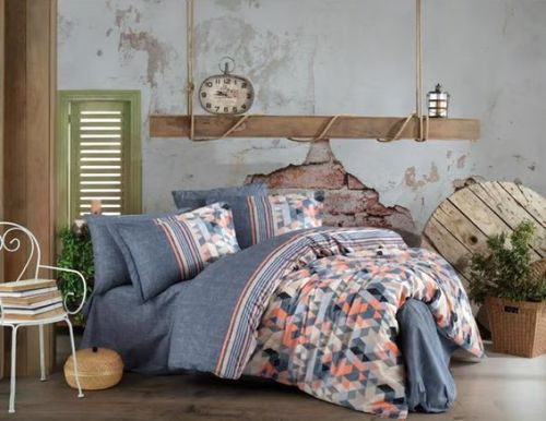 Kingsize Poplin Nev Arella Oranj