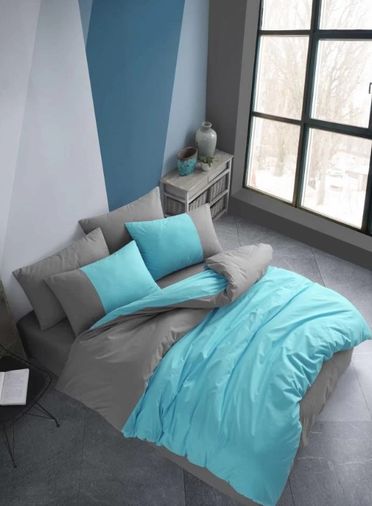 Kingsize Poplin Nev Diamond Turkuaz