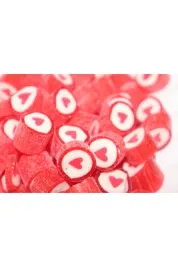 Kırmızı Kalp Desenli Lolly Akide Şeker 100 gr