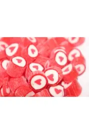 Kırmızı Kalp Desenli Lolly Akide Şeker 1000 gr