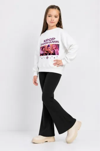 Kız Çocuk Tam Kalıp Üst Oversize Alt Taytlı Hun Tasarım 221 Alt Üst Takım