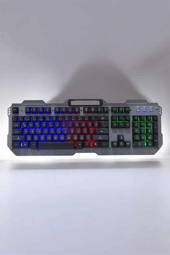 Klavyesi Q Klavye Rgb Işıklı Mouse Hediyeli