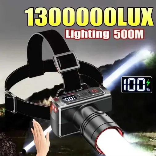 klight Kl-2033  Led Sensörlü Far - 3 Parlaklık Moduna Sahip Şarj Edilebilir Kamp Farı