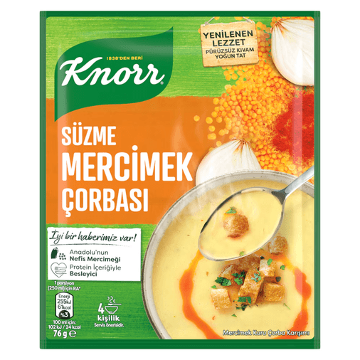 Knorr SW9qPzZHhU Mercimek Çorbası (4 Kişilik - 76Gr)