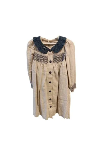 KOKORI KIDS TYC37D8B75E968D1EBA05B006 Didem Keten Natural-El İşi Yaka Elbise