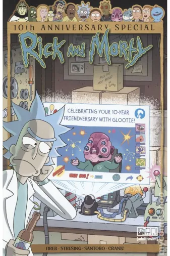 Kolektif Kitap rm101b Rick And Morty 10Th Anniversary Special (2024 Oni Press) #1B (İngilizce)