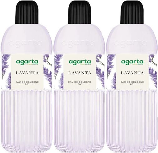Kolonya 400 ML Lavanta 80 Derece Pet Şişe (3 Lü Set)